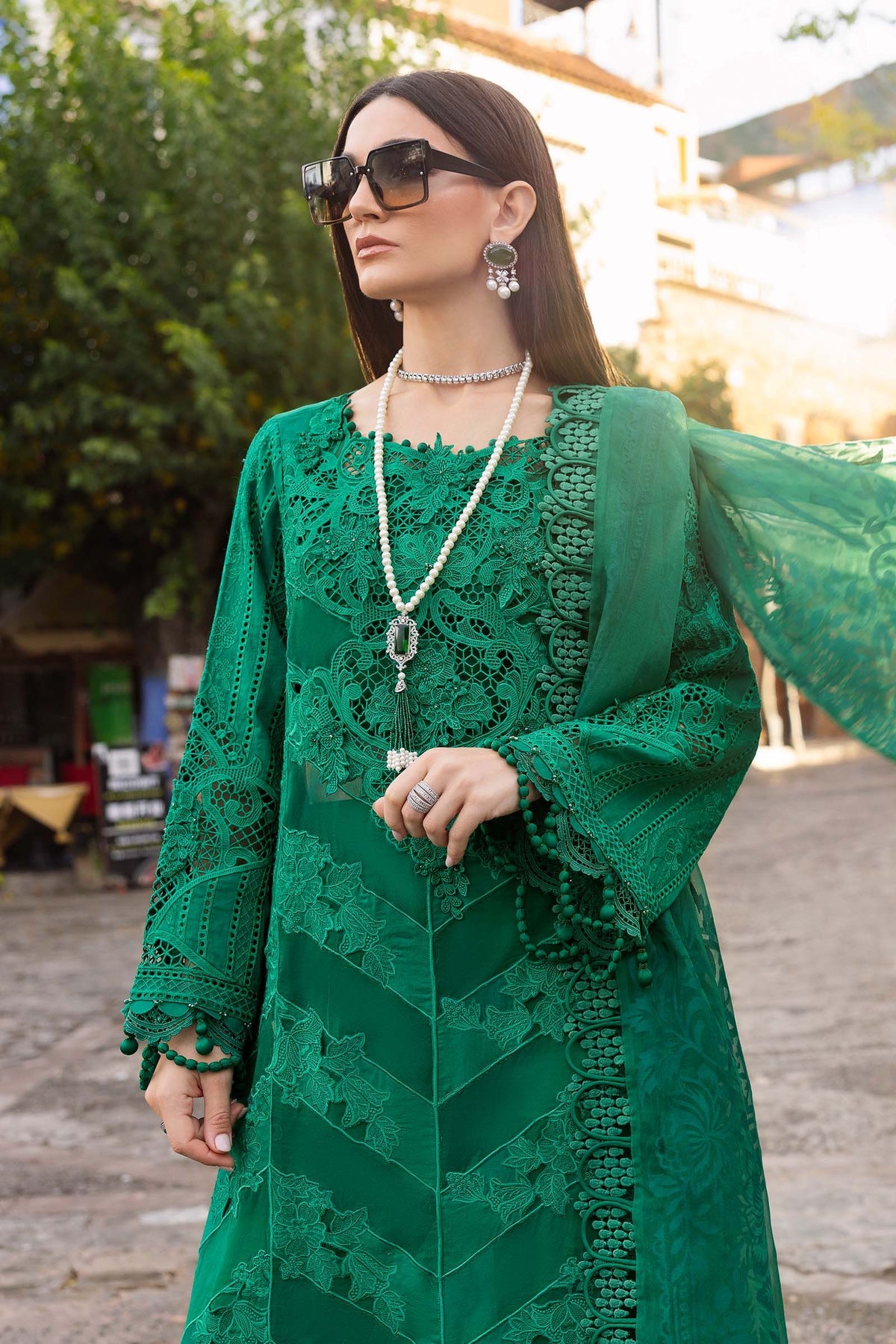 Maria.B - 3 Piece Unstitched Embroidered Lawn Suit | D-2508-B