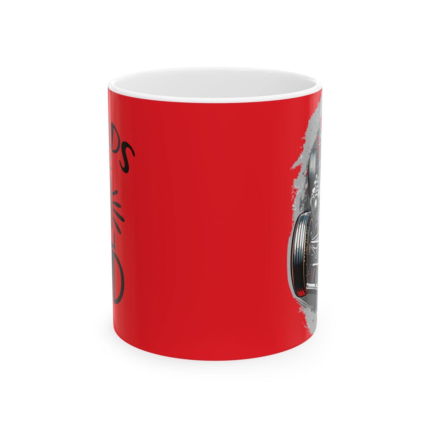 Red Ceramic Mug, World's #1 DAD (11oz, 15oz)