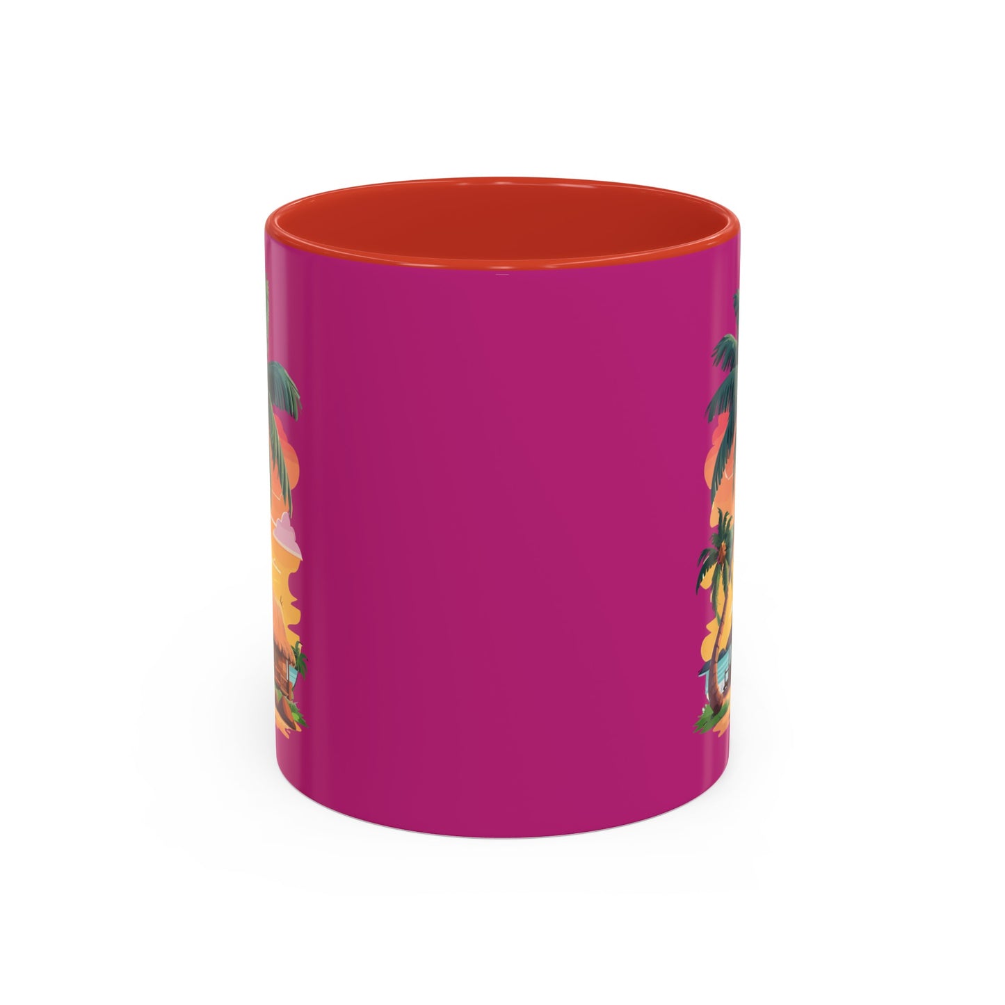 Magenta Accent Coffee Mug (11, 15oz)