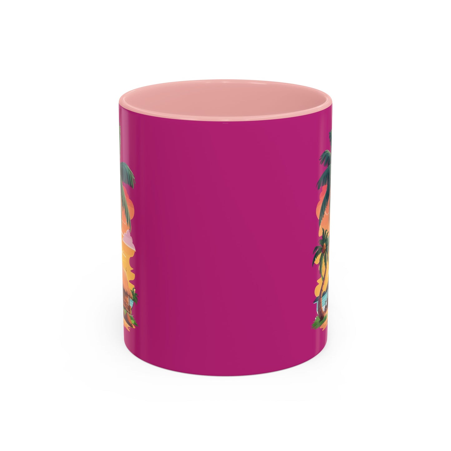 Magenta Accent Coffee Mug (11, 15oz)