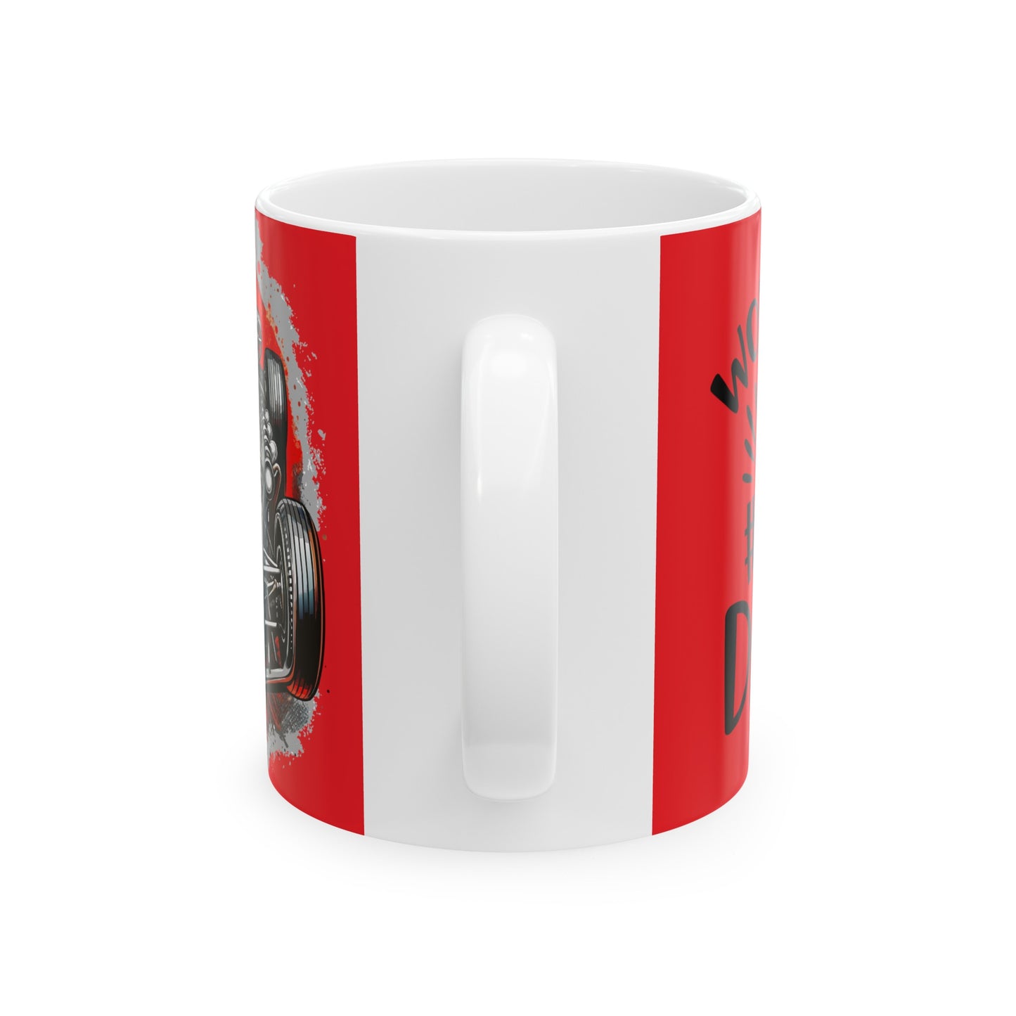 Red Ceramic Mug, World's #1 DAD (11oz, 15oz)