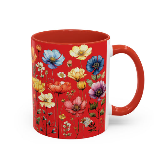 Red Accent Coffee Mug (11oz)