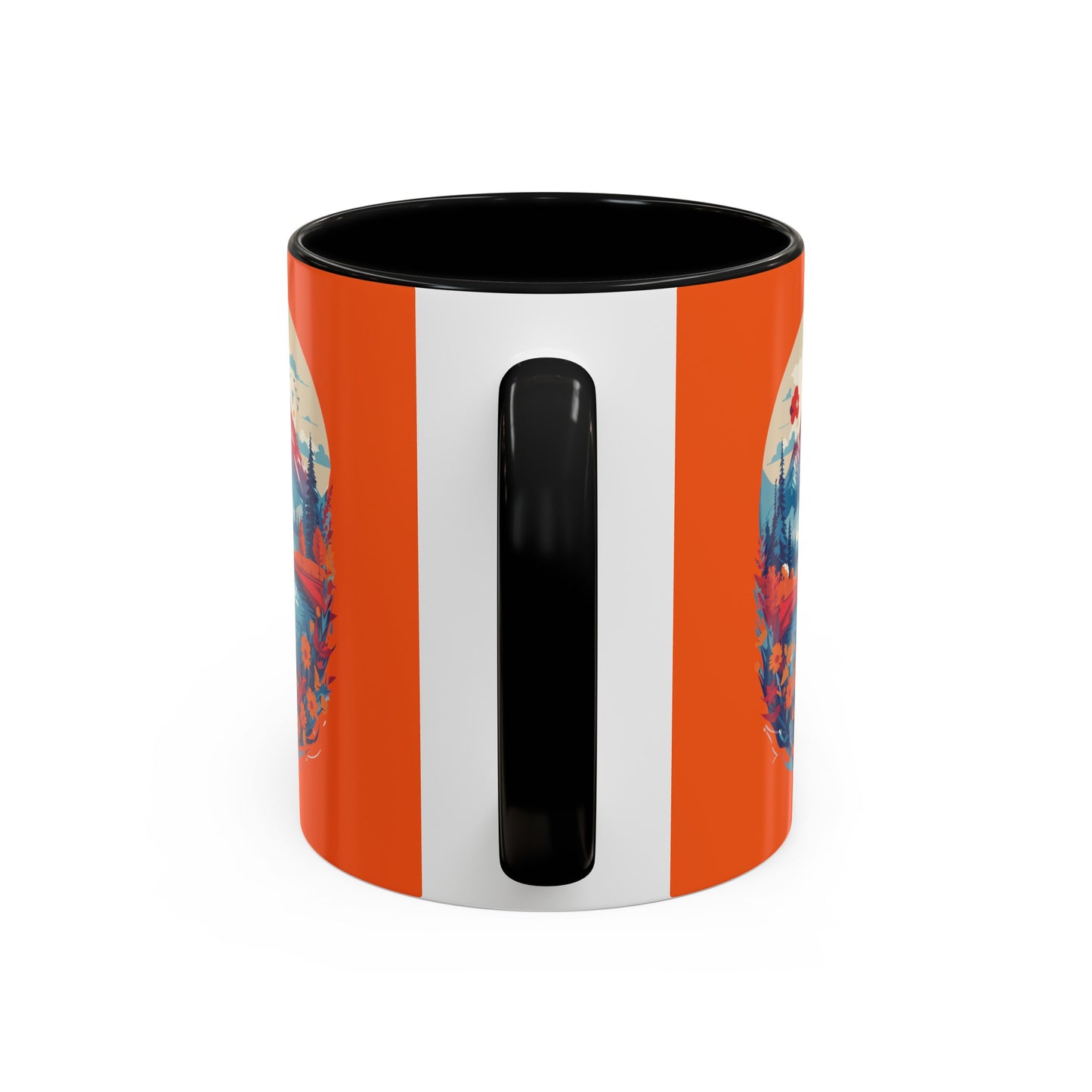 Red Accent Coffee Mug (11, 15oz)