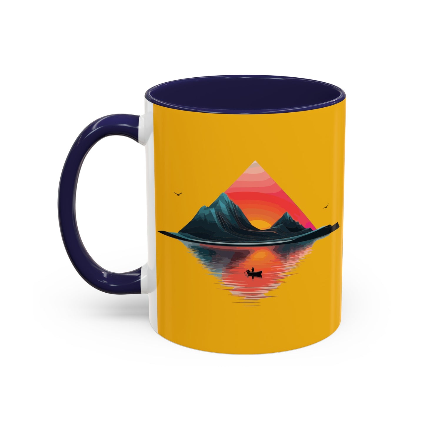 Yellow Accent Coffee Mug (11, 15oz)