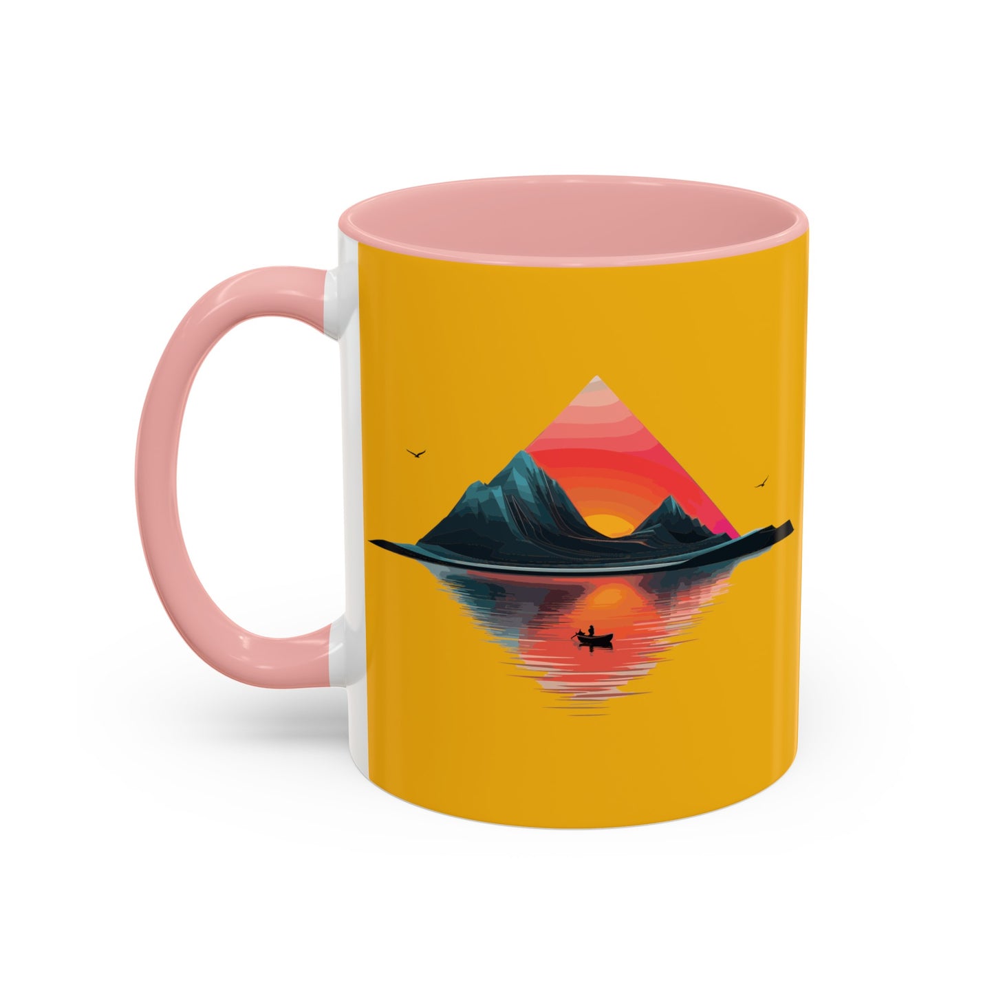 Yellow Accent Coffee Mug (11, 15oz)