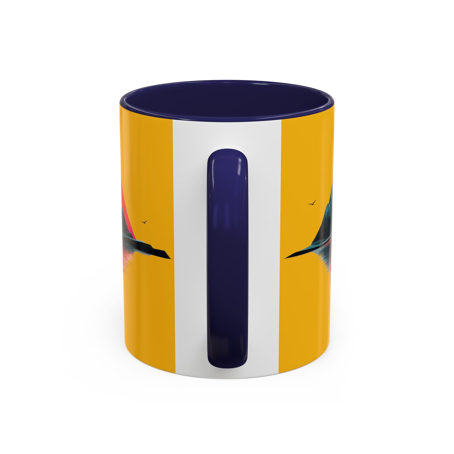 Yellow Accent Coffee Mug (11, 15oz)