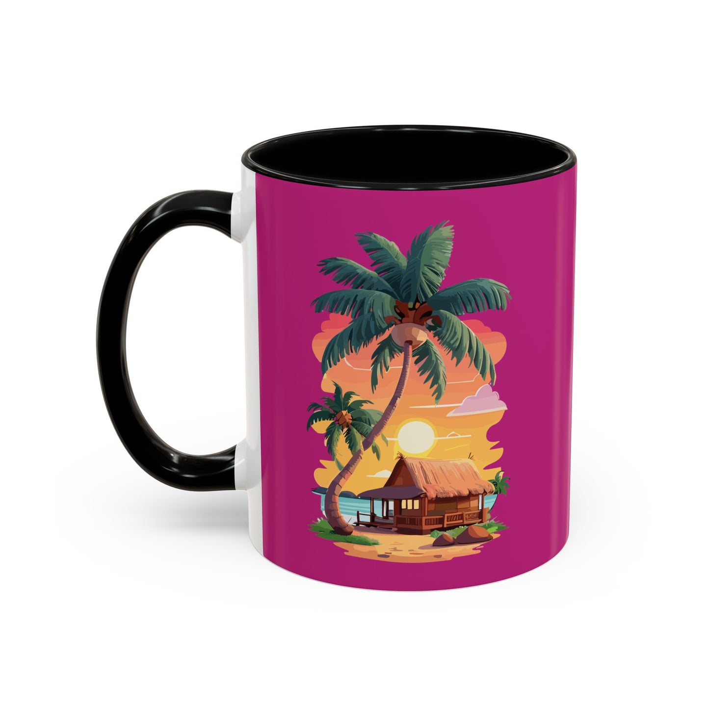 Magenta Accent Coffee Mug (11, 15oz)