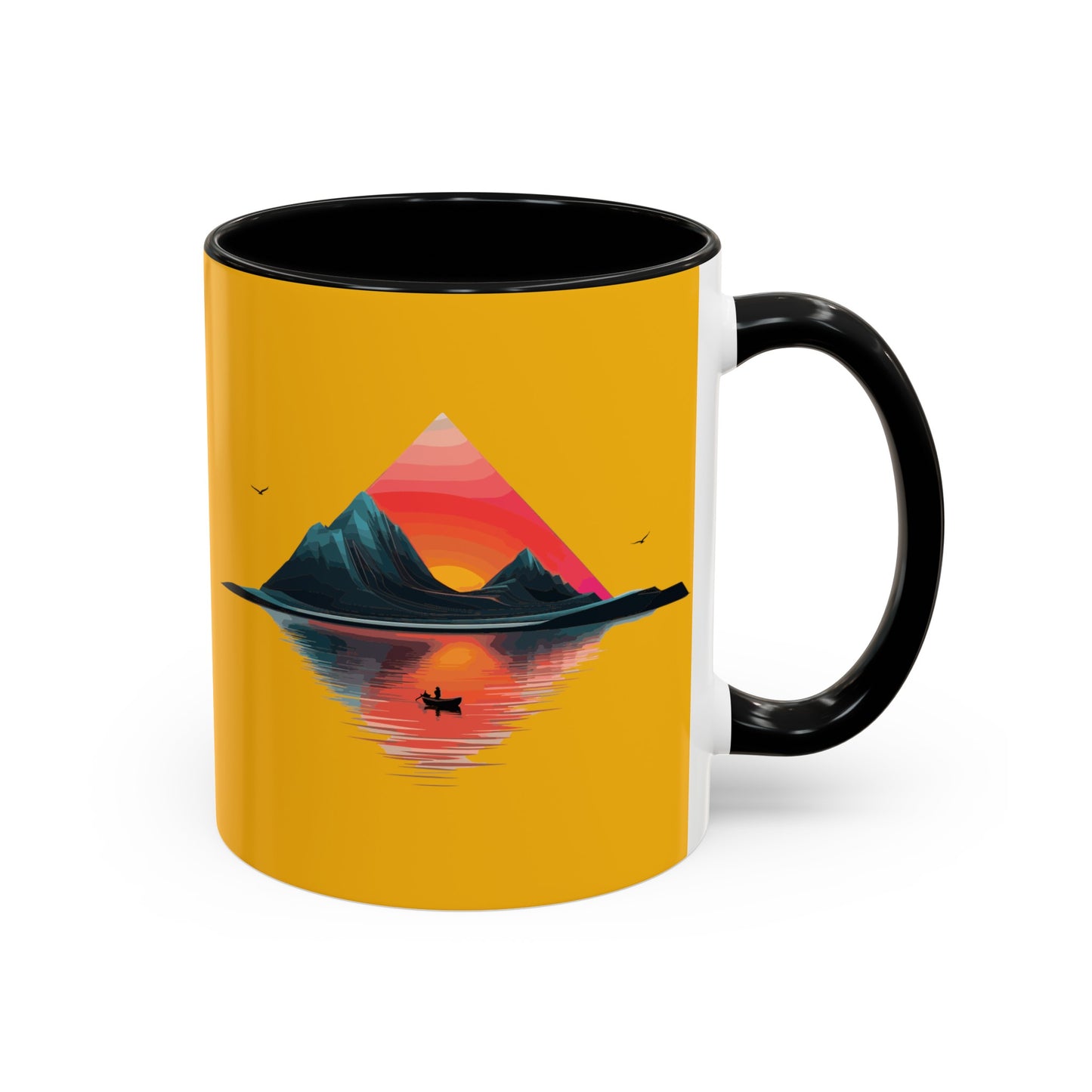 Yellow Accent Coffee Mug (11, 15oz)