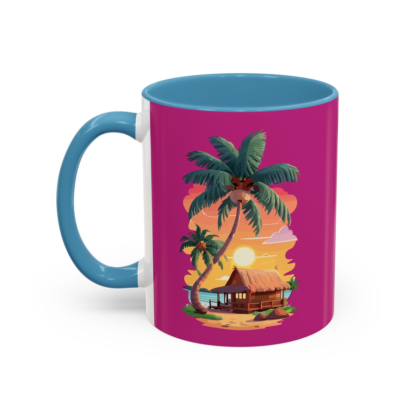 Magenta Accent Coffee Mug (11, 15oz)