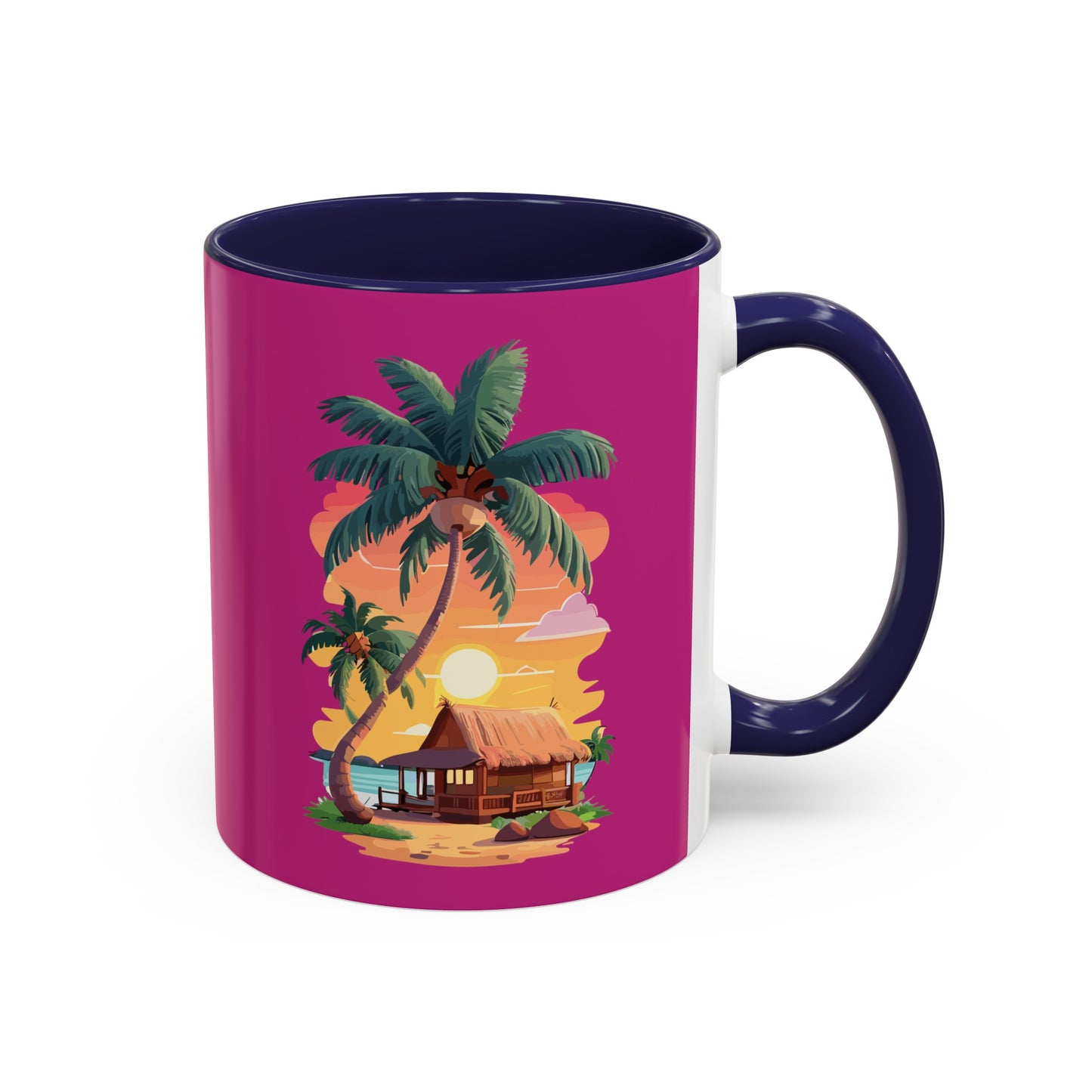 Magenta Accent Coffee Mug (11, 15oz)