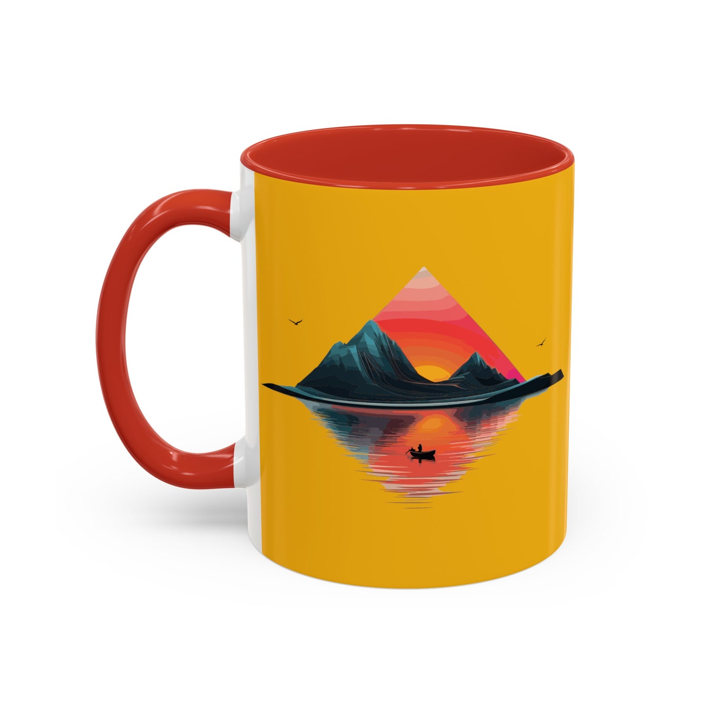 Yellow Accent Coffee Mug (11, 15oz)