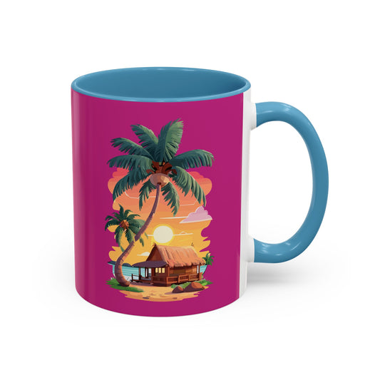 Magenta Accent Coffee Mug (11, 15oz)