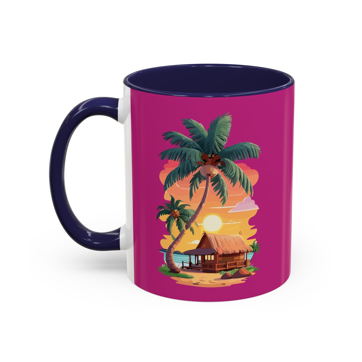 Magenta Accent Coffee Mug (11, 15oz)