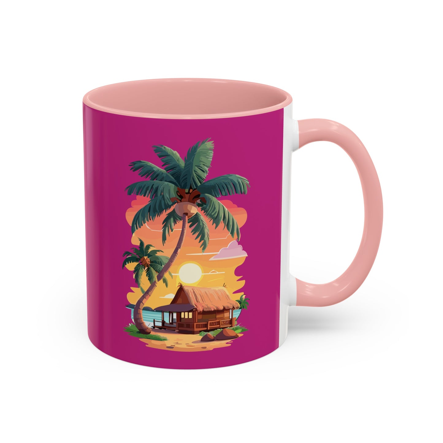 Magenta Accent Coffee Mug (11, 15oz)