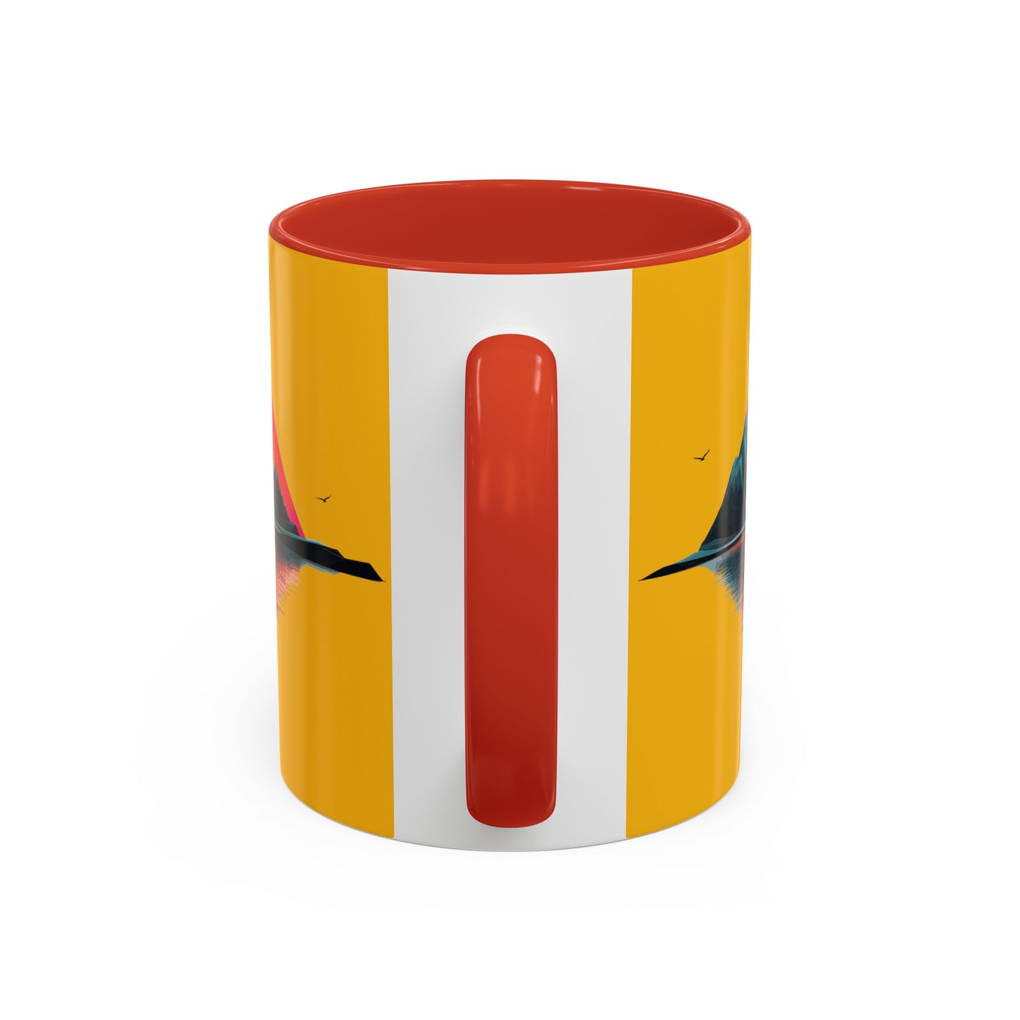 Yellow Accent Coffee Mug (11, 15oz)