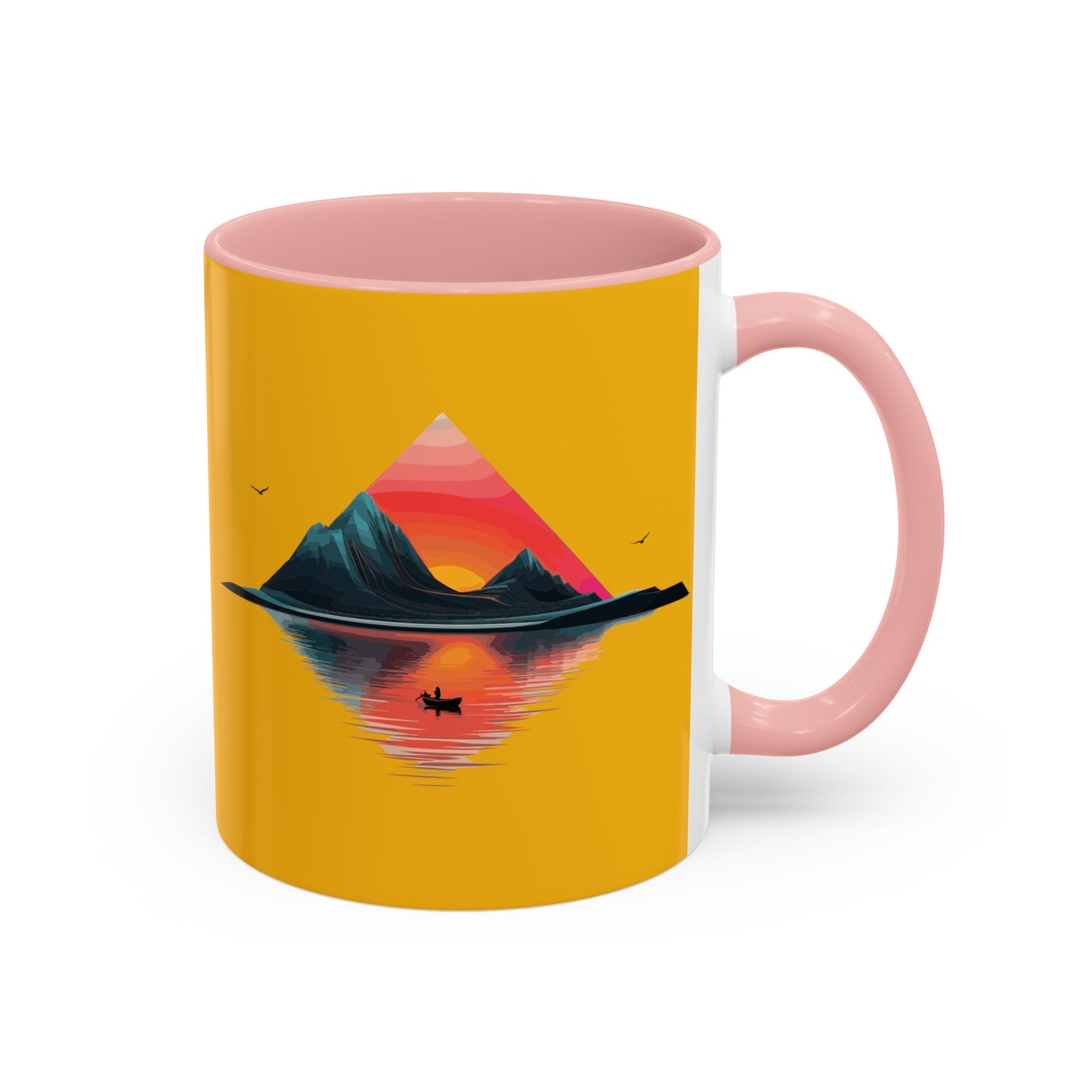 Yellow Accent Coffee Mug (11, 15oz)