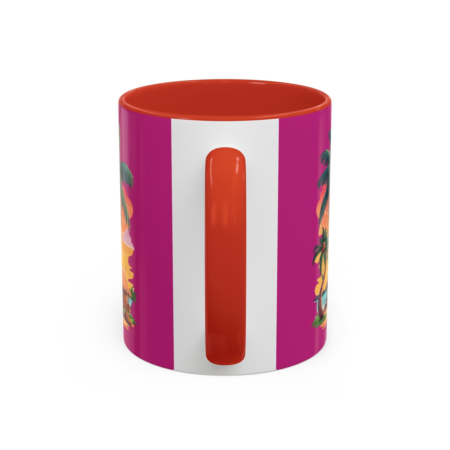 Magenta Accent Coffee Mug (11, 15oz)