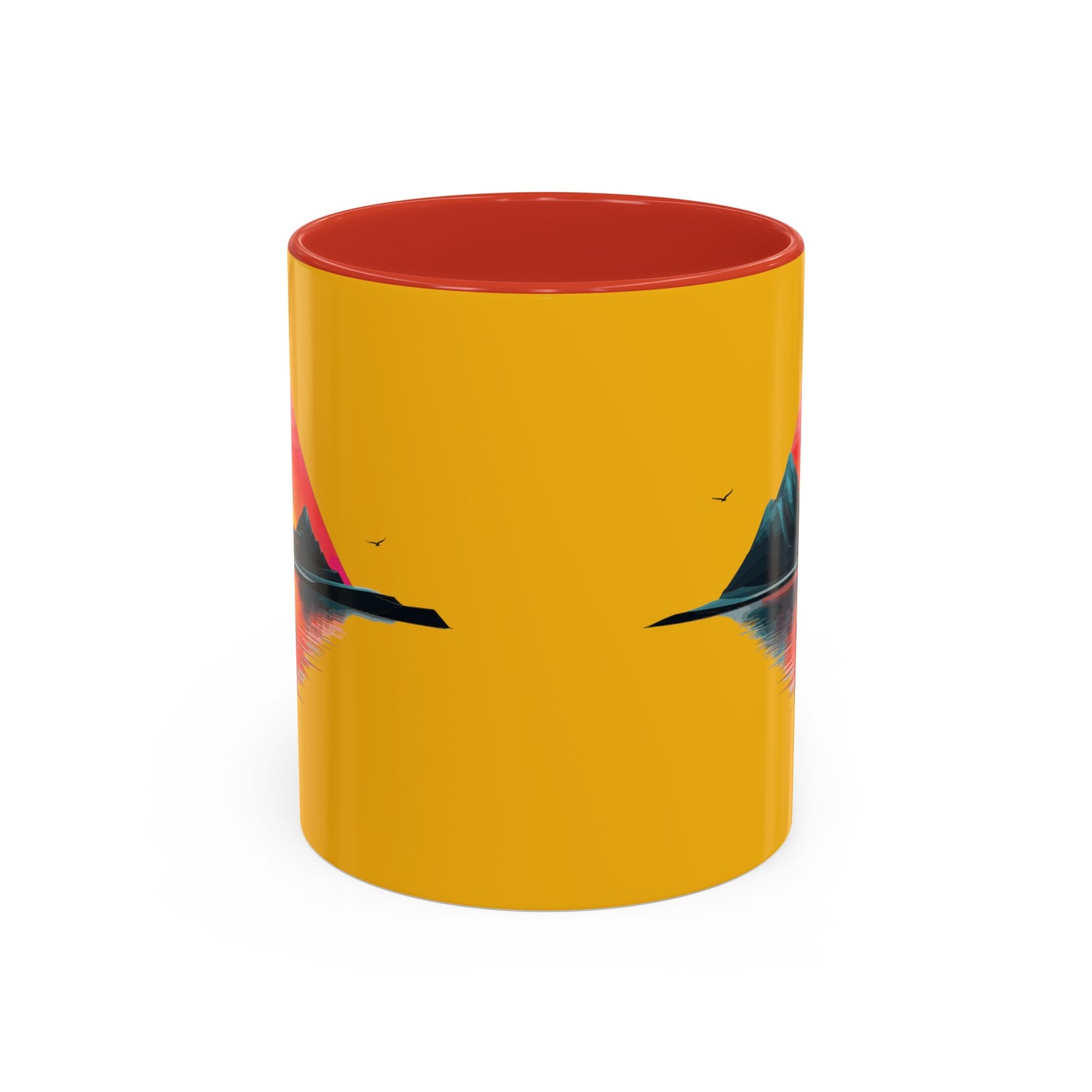 Yellow Accent Coffee Mug (11, 15oz)