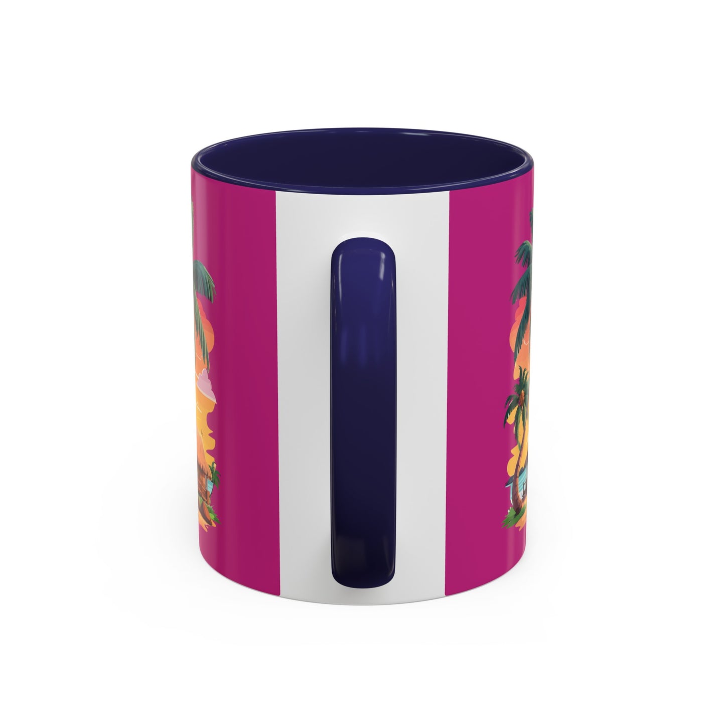 Magenta Accent Coffee Mug (11, 15oz)