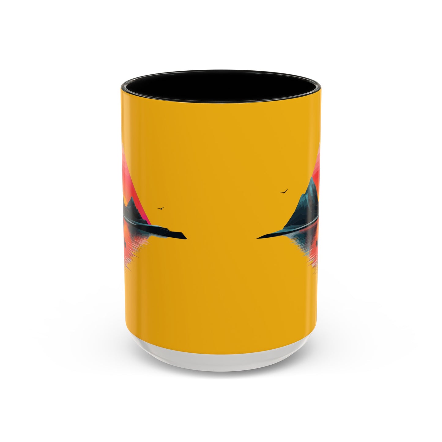 Yellow Accent Coffee Mug (11, 15oz)