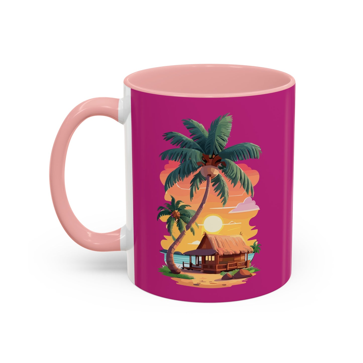 Magenta Accent Coffee Mug (11, 15oz)