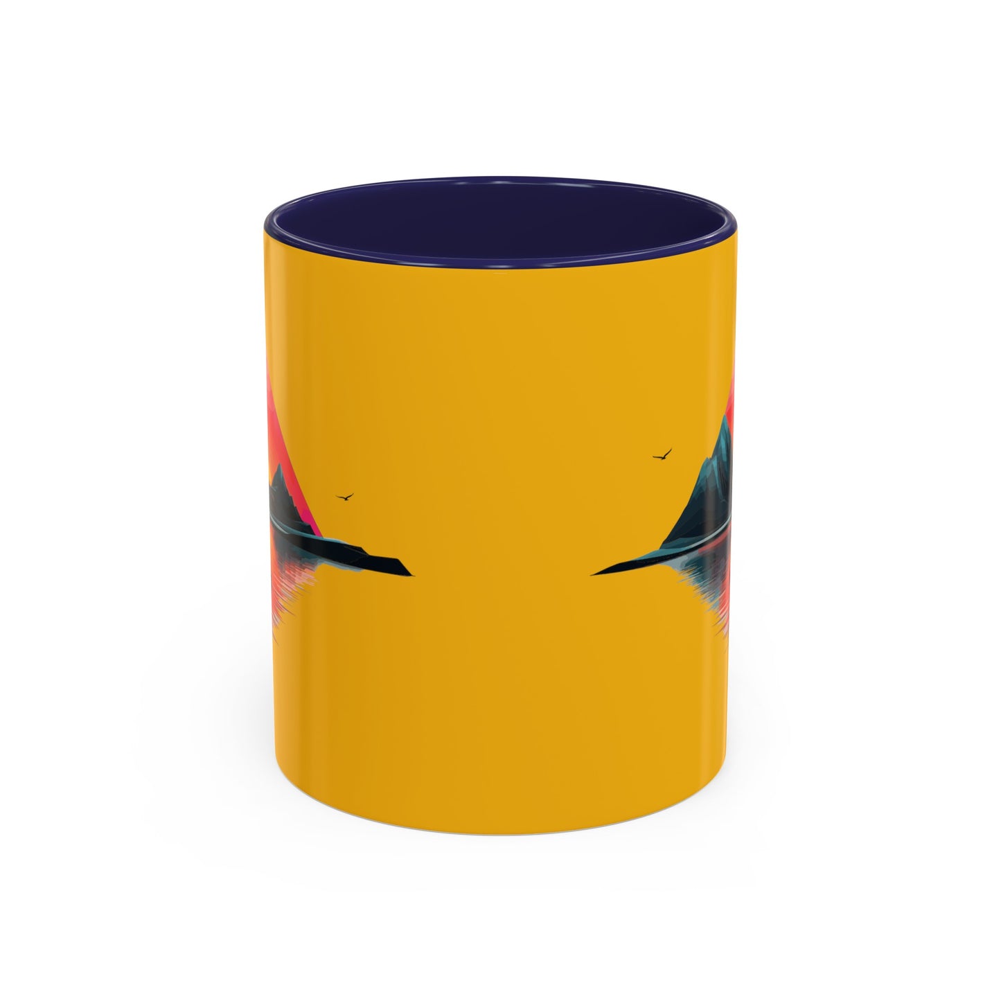 Yellow Accent Coffee Mug (11, 15oz)