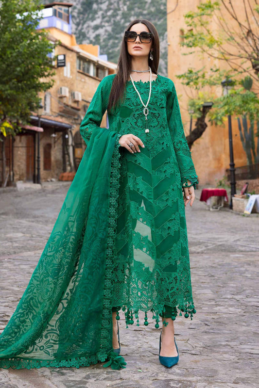 Maria.B - 3 Piece Unstitched Embroidered Lawn Suit | D-2508-B